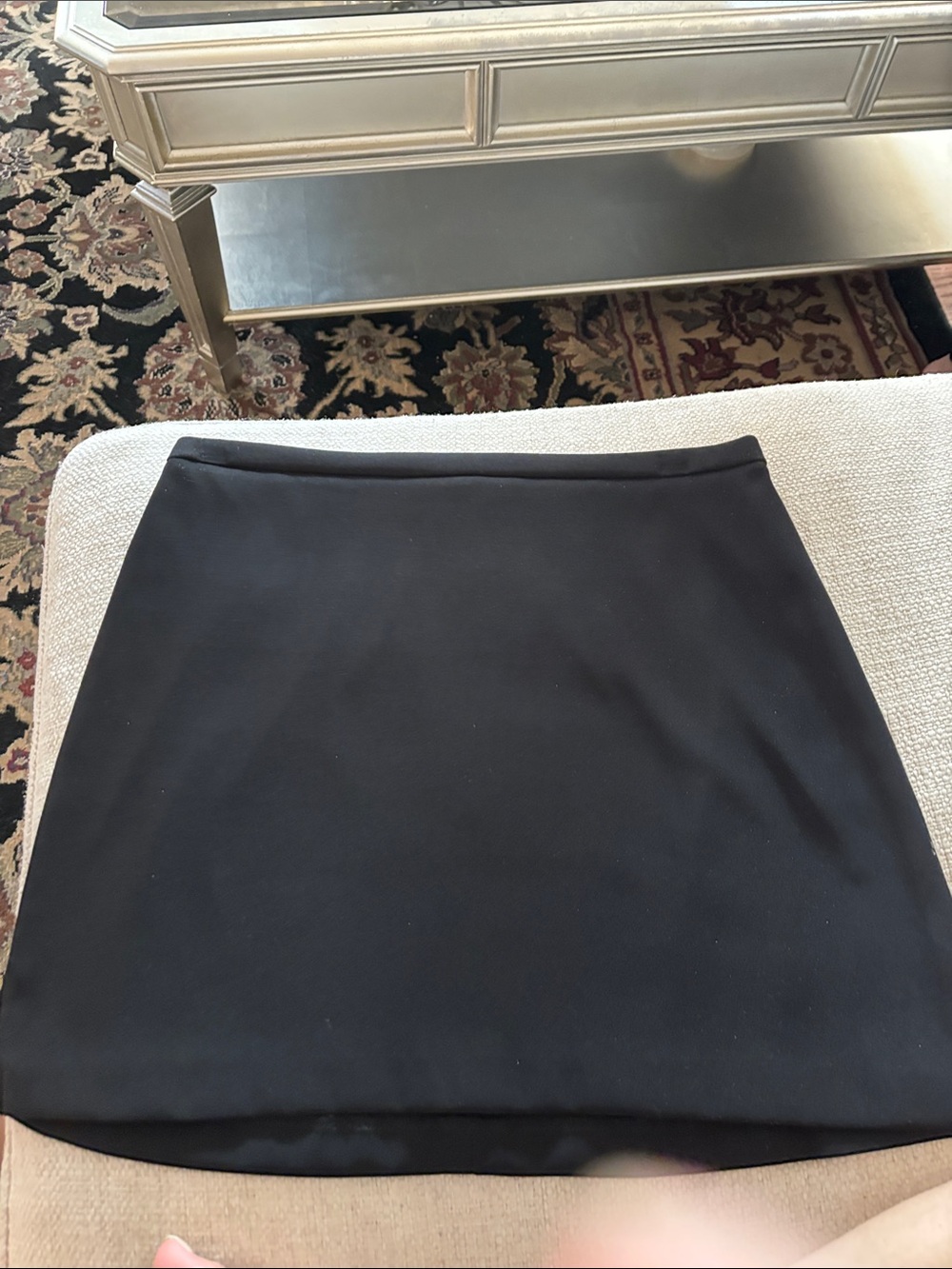Cache Black A-Line Mini Skirt
